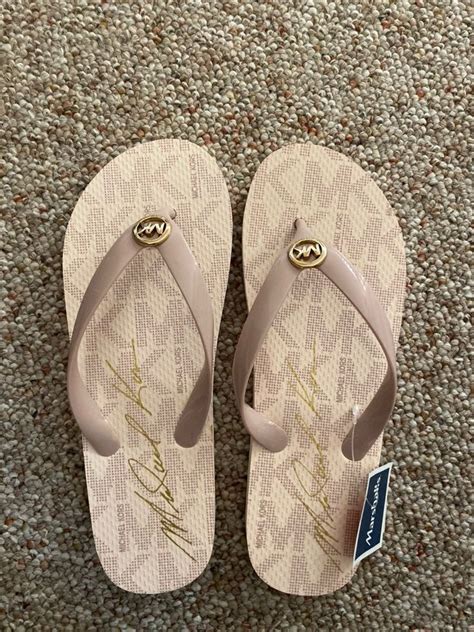 women's michael kors flip flops|Michael Kors flip flops marshalls.